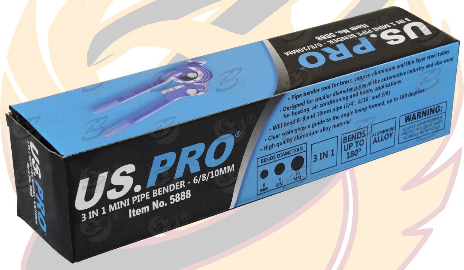 US Pro 3 In 1 Pipe Bender ( 180Ôøω )  5888