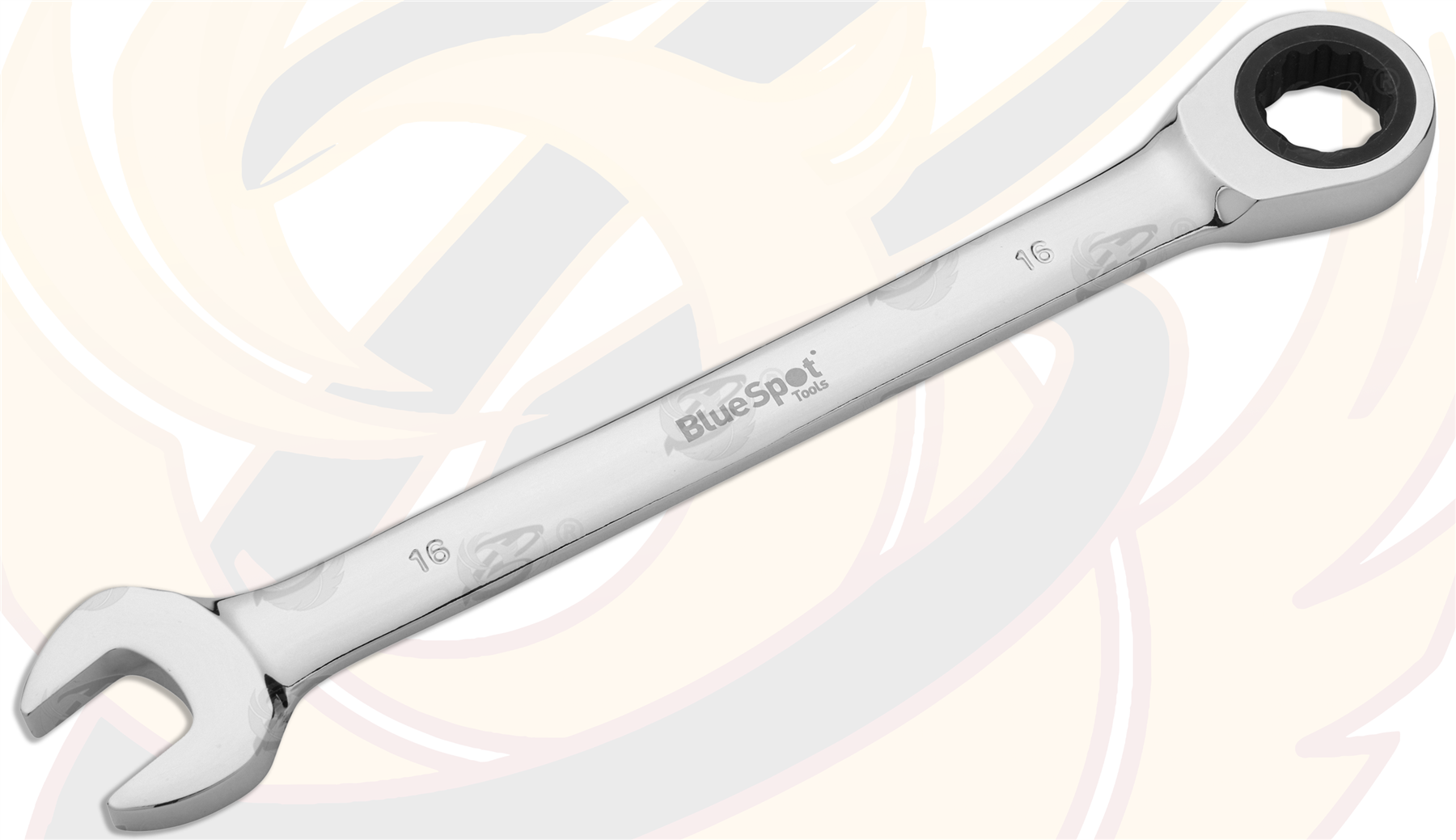 BlueSpot 16mm 72 Tooth Ratchet Spanner ( Single ) 05124