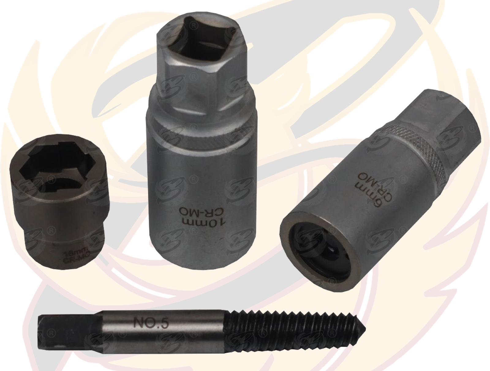 US Pro 17 Piece Screw - Stud & Nut Extractor Set ( 2649 )