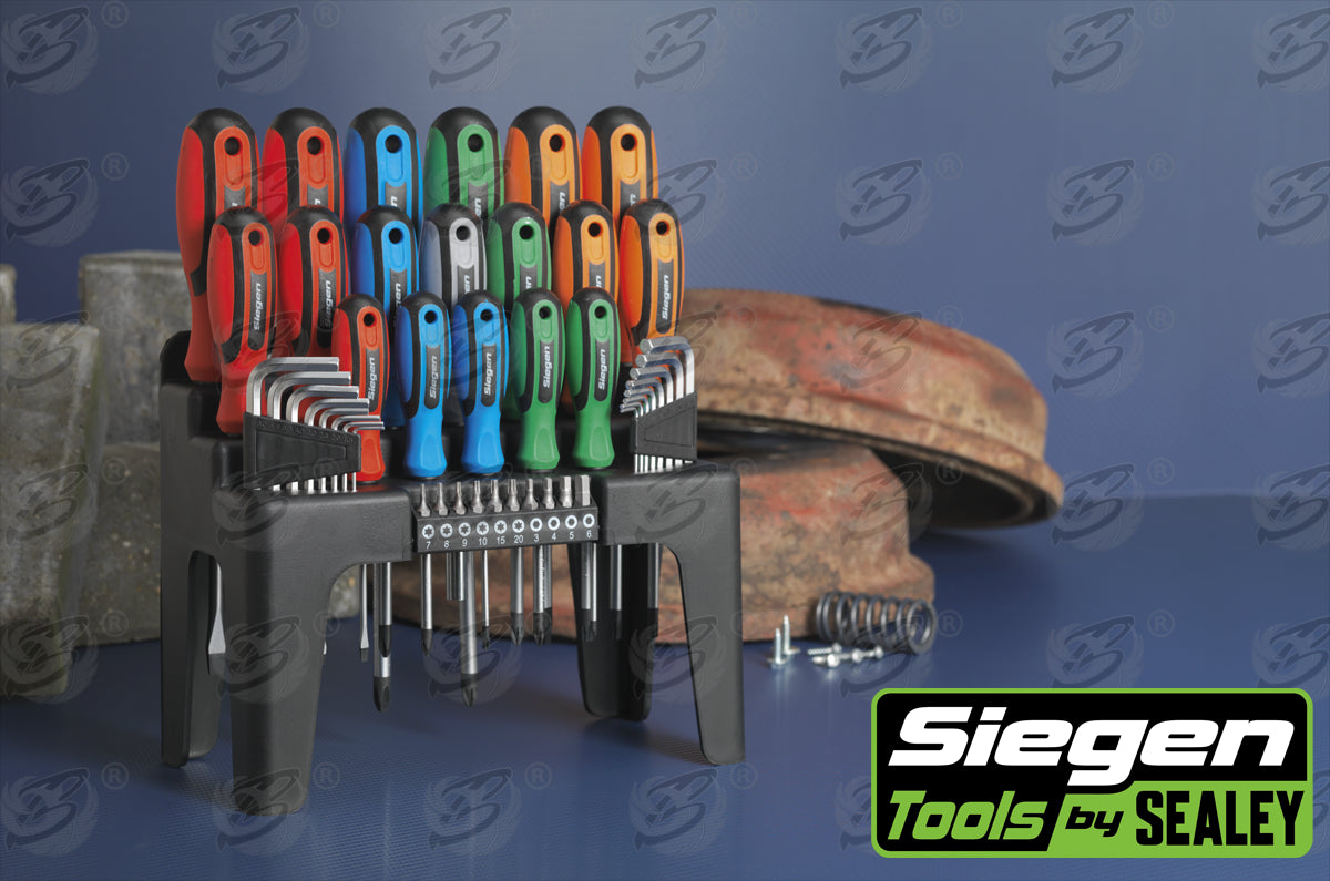 SIEGEN 44PCS MAGNETIC SCREWDRIVER, HEX KEY & BIT SET