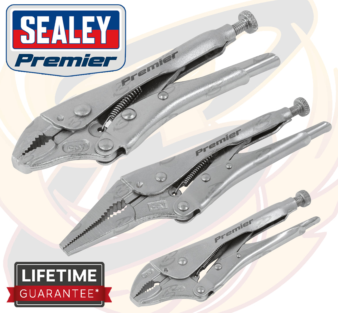 SEALEY 3PCS LOCKING PLIER SET