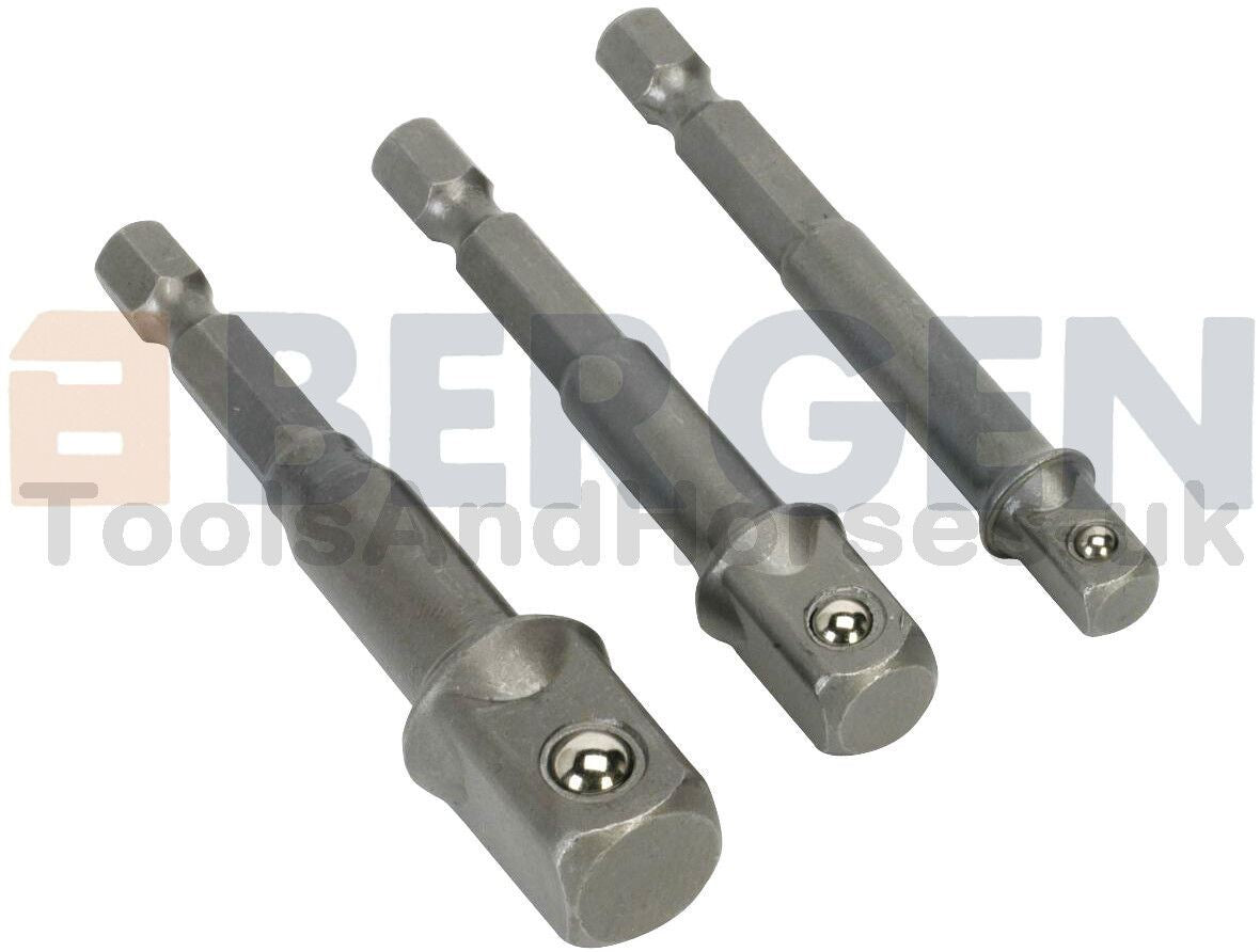 US Pro 3 Piece Drill Socket Adaptors 1363