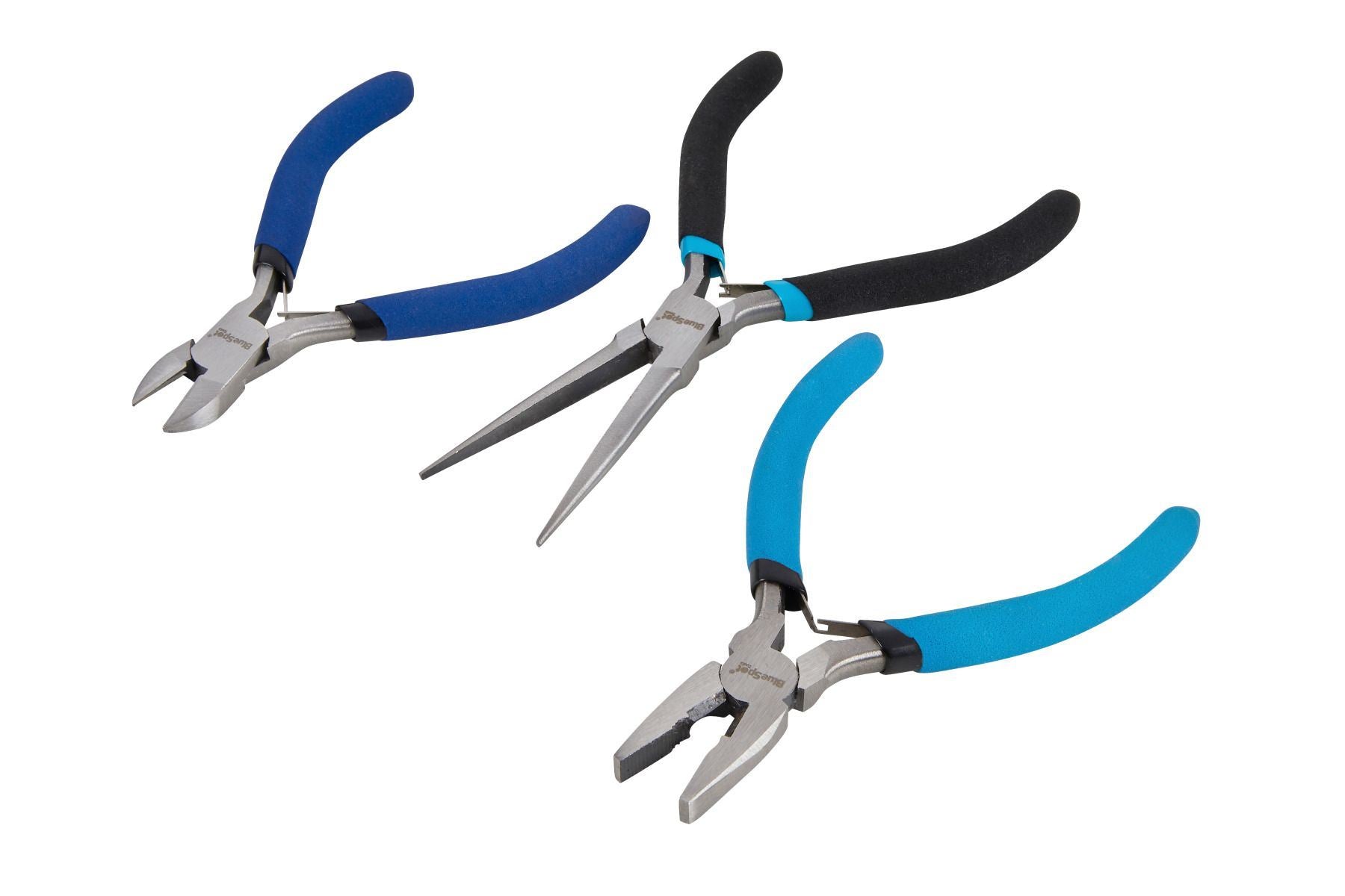 BlueSpot 3 Piece Soft Grip Mini Plier Set ( 08512 )