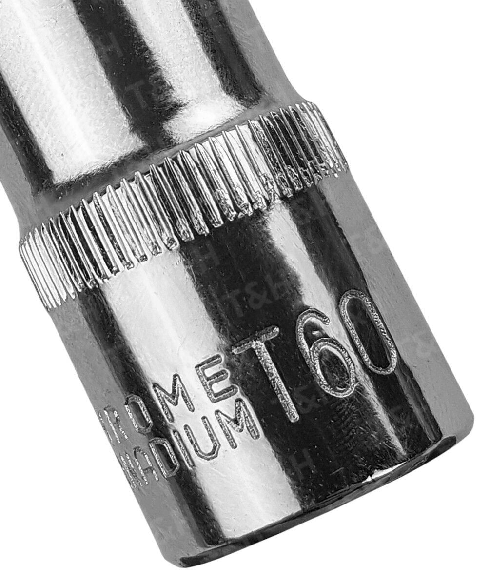 US PRO T60 1/2" DRIVE 55MM LONG TORX BIT SOCKET ( SINGLE )