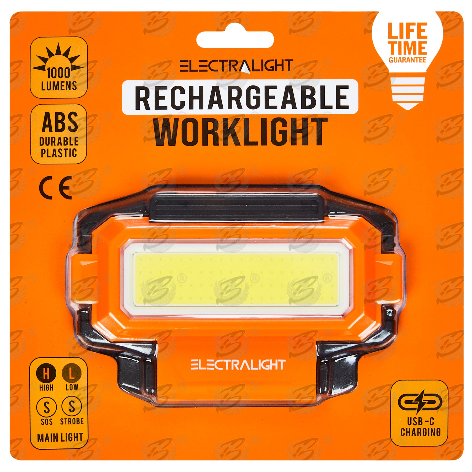 ELECTRALIGHT 1000 LUMEN RECHARGEABLE WORK LIGHT