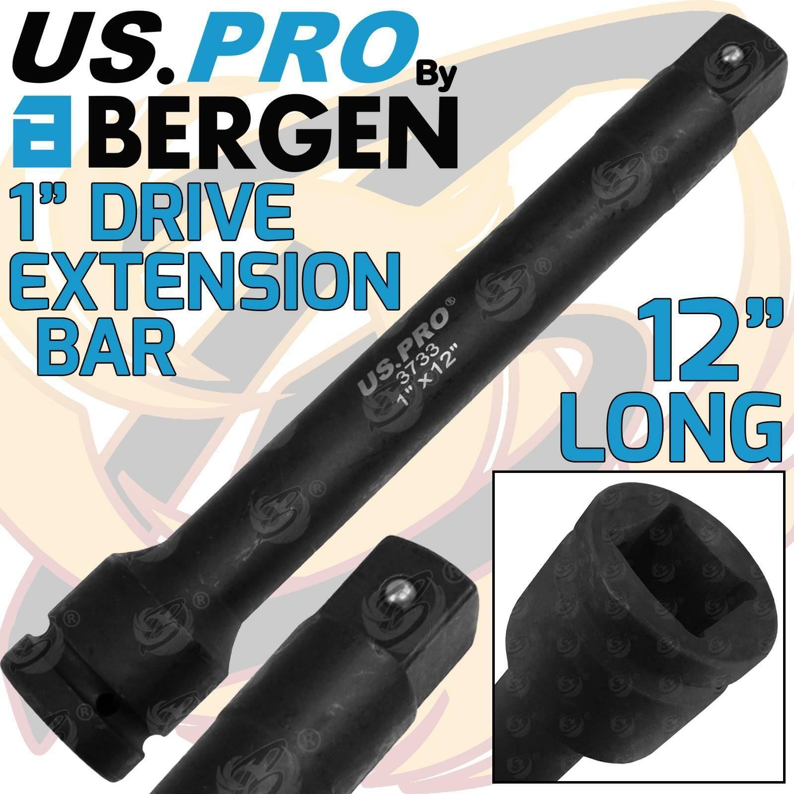 US PRO 1" DRIVE 12" LONG IMPACT EXTENSION BAR