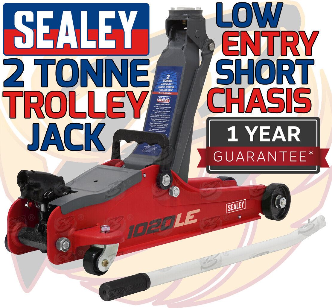 SEALEY 2 TONNE LOW PROFILE TROLLEY JACK ( RED )
