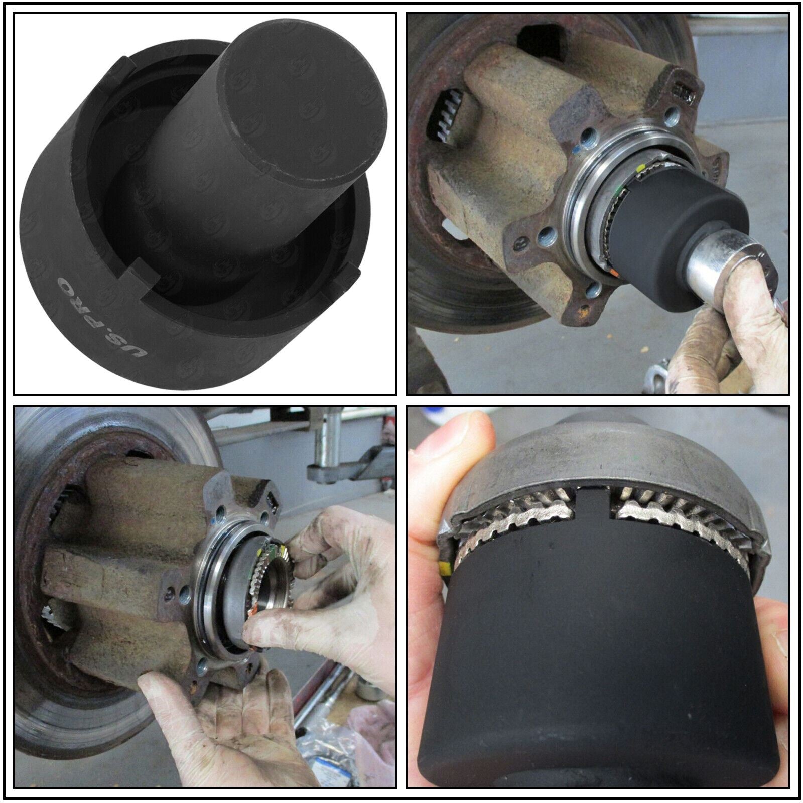 US PRO 1/2" DRIVE 4 POINT REAR HUB NUT SOCKET ( FORD ) ( SINGLE )