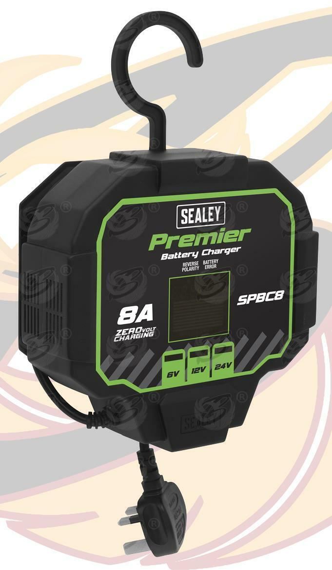 SEALEY 8A FULLY AUTOMATED BATTERY CHARGER