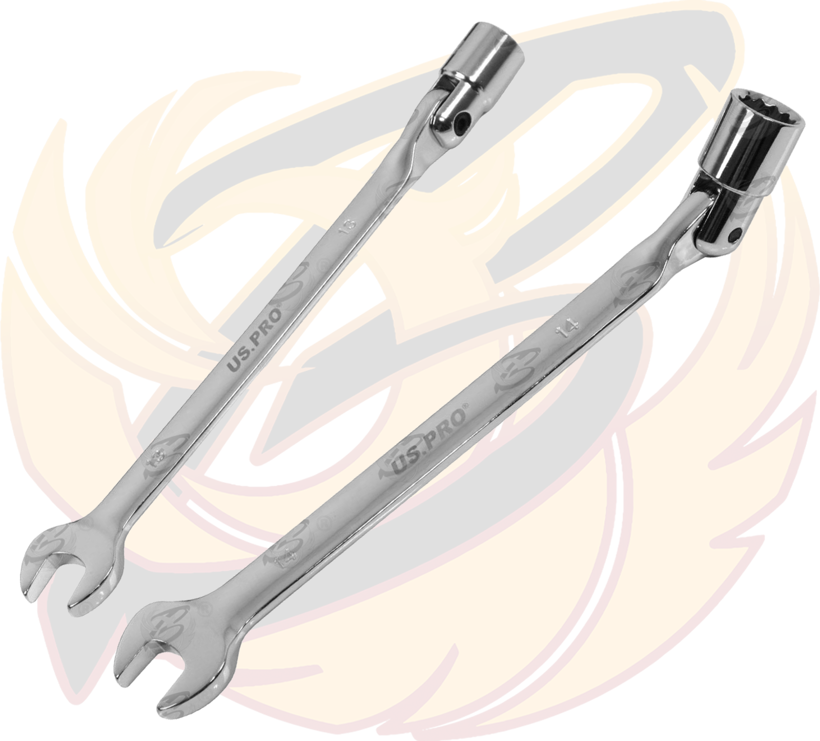 US Pro 12 Piece Metric Flexible Socket / Open End Wrench Set ( 2081 )