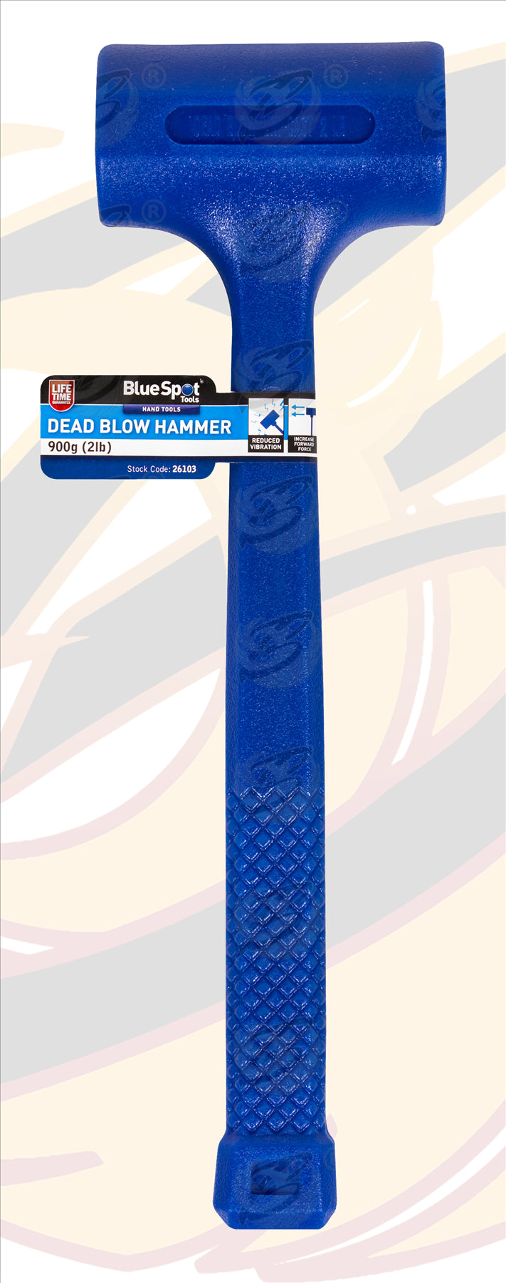 BLUESPOT 900G (2LB) DEAD BLOW HAMMER
