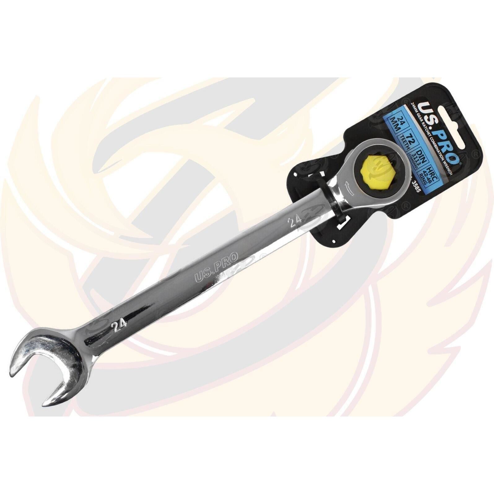 US PRO 24MM 72 TOOTH RATCHET SPANNER