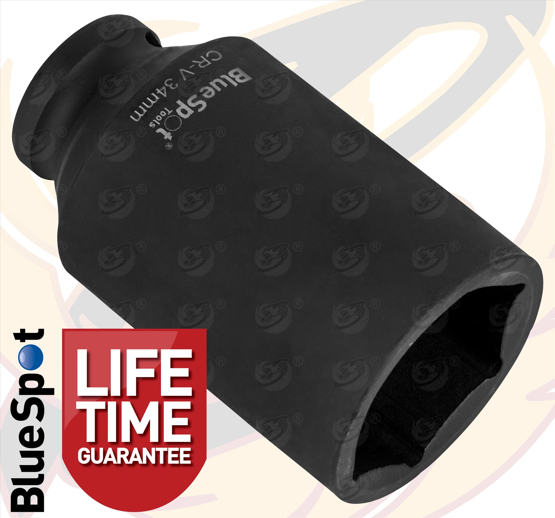 BLUESPOT 34MM 1/2" DRIVE 6 POINT DEEP IMPACT SOCKET ( SINGLE )