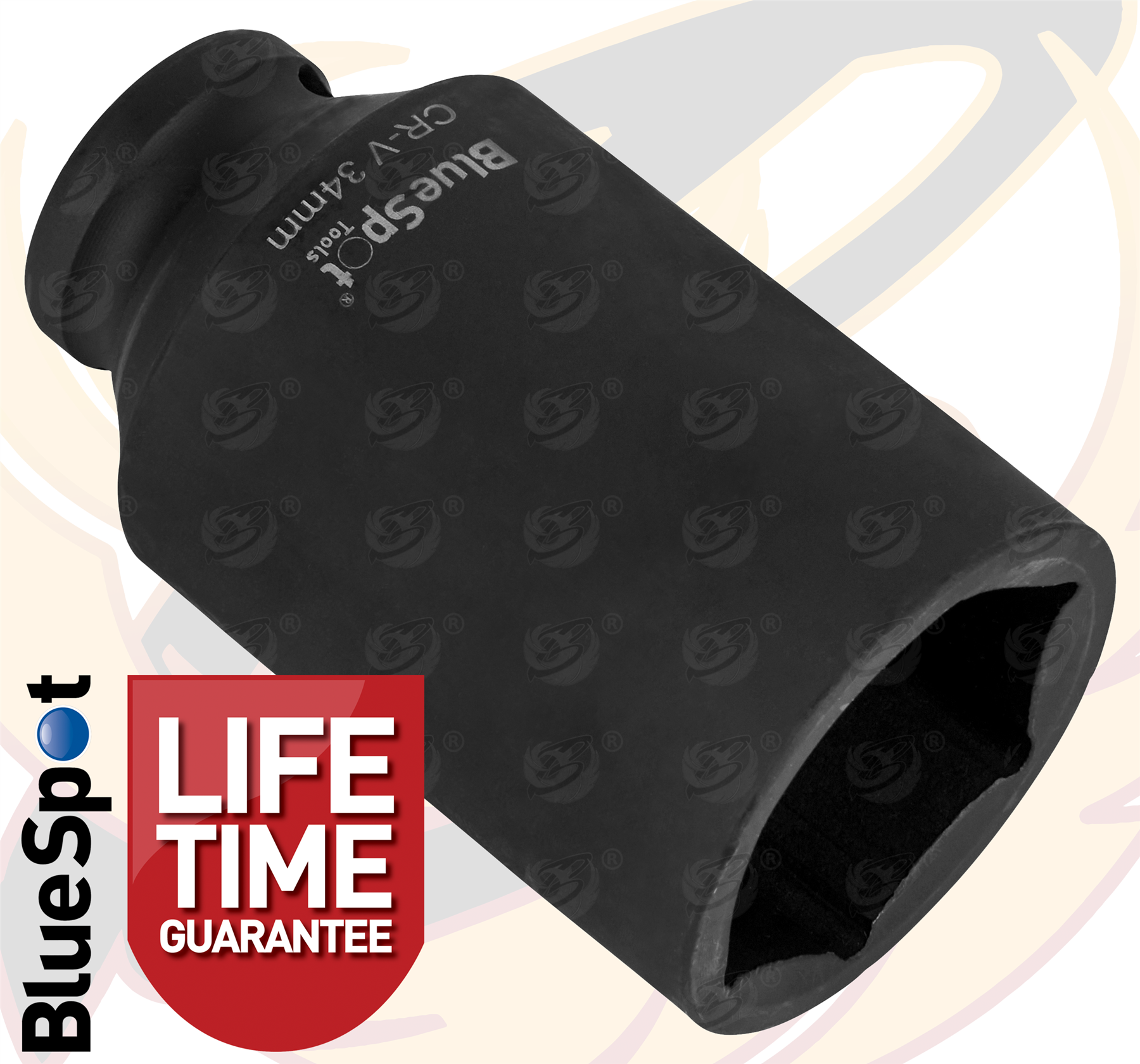 BlueSpot 34mm 1/2" Drive 6 Point Deep Impact Socket ( Single ) ( 01672 )