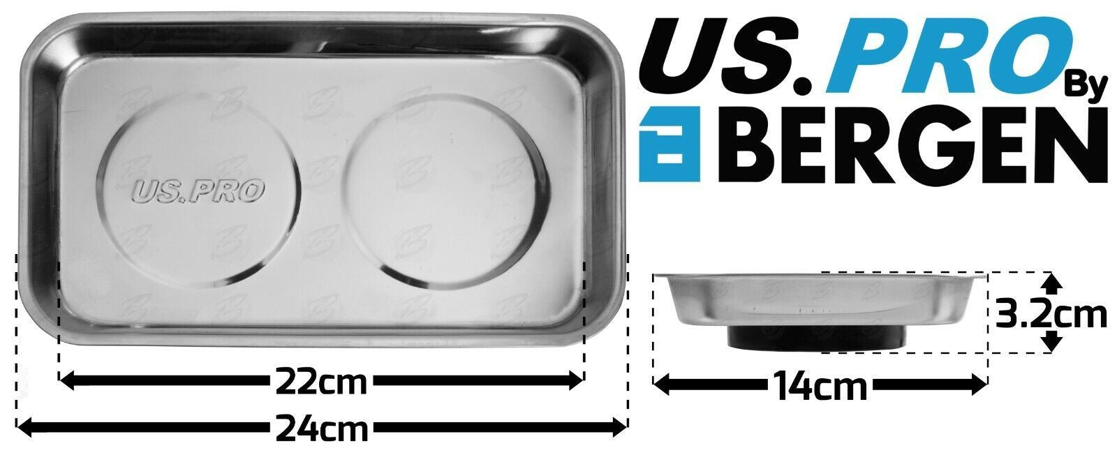 US Pro Double Magnetic Parts Tray 6780