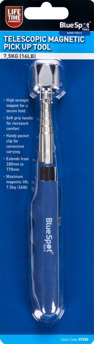 BlueSpot 7.5Kg (16Lb) Telescopic Magnetic Pick Up Tool With A Manufacturers LifeTime Guarantee 07303