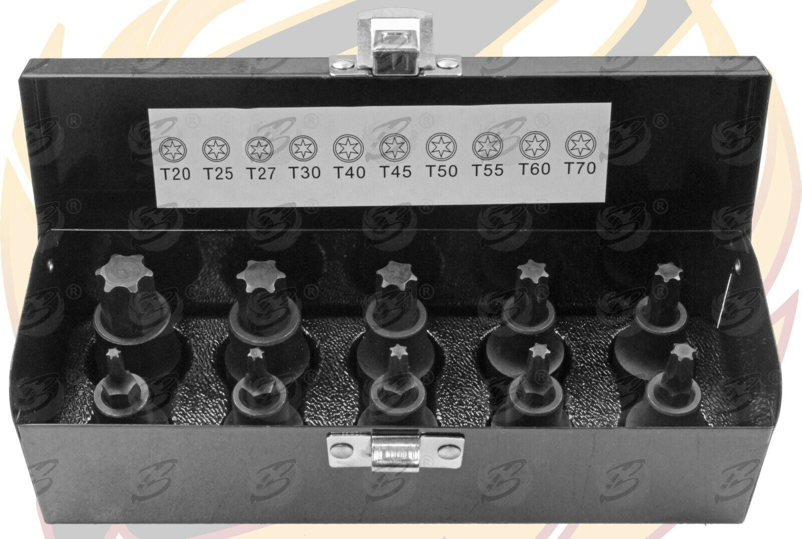 US PRO INDUSTRIAL 10PCS 1/2" DRIVE IMPACT TORX BIT SOCKETS T20 - T70