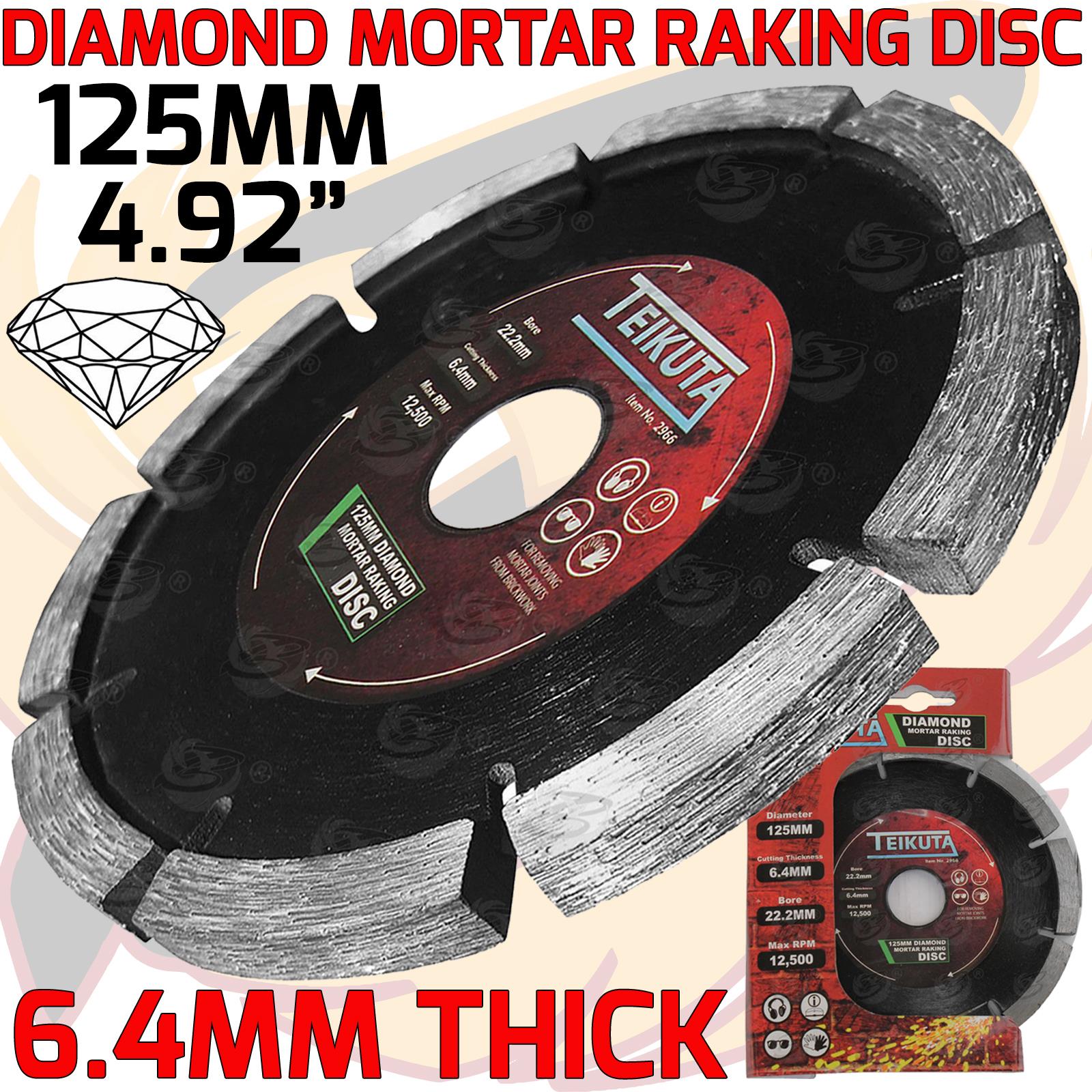 TEIKUTA 4.9" ( 125MM ) MORTAR RAKING DISC ( X 1 )