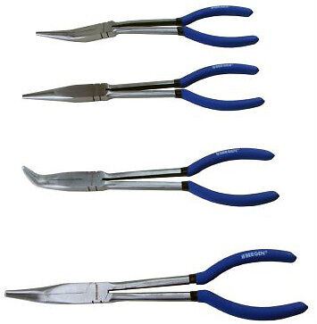 US Pro 4 Piece 11" Extra Long Nose Pliers Set  2093