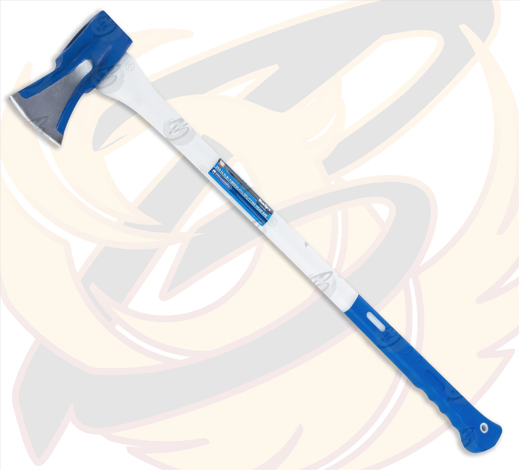 BLUESPOT 2KG ( 4.4LB ) FIBREGLASS SPLITTING HEAD FELLING AXE