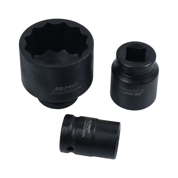 US Pro 32 Piece 3/4" Drive 12 Point Impact Sockets 19mm - 60mm  7623