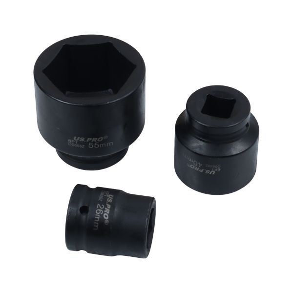 US Pro 32 Piece 3/4" Drive 6 Point Impact Sockets 19mm - 60mm  7624