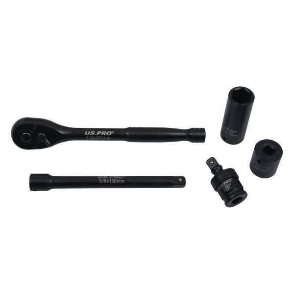 US Pro 50 Piece 3/8" Drive 6 Point Deep & Shallow Impact Socket Set Metric & Imperial 8mm - 22mm & 5/16" - 3/4"  7642