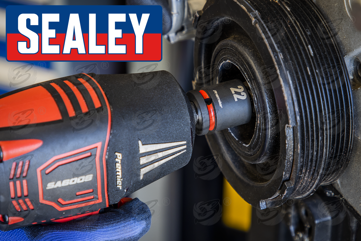 Sealey 13 Piece 1/2" Drive 6 Point Shallow Impact Sockets 10mm - 24mm ( AK5617M )