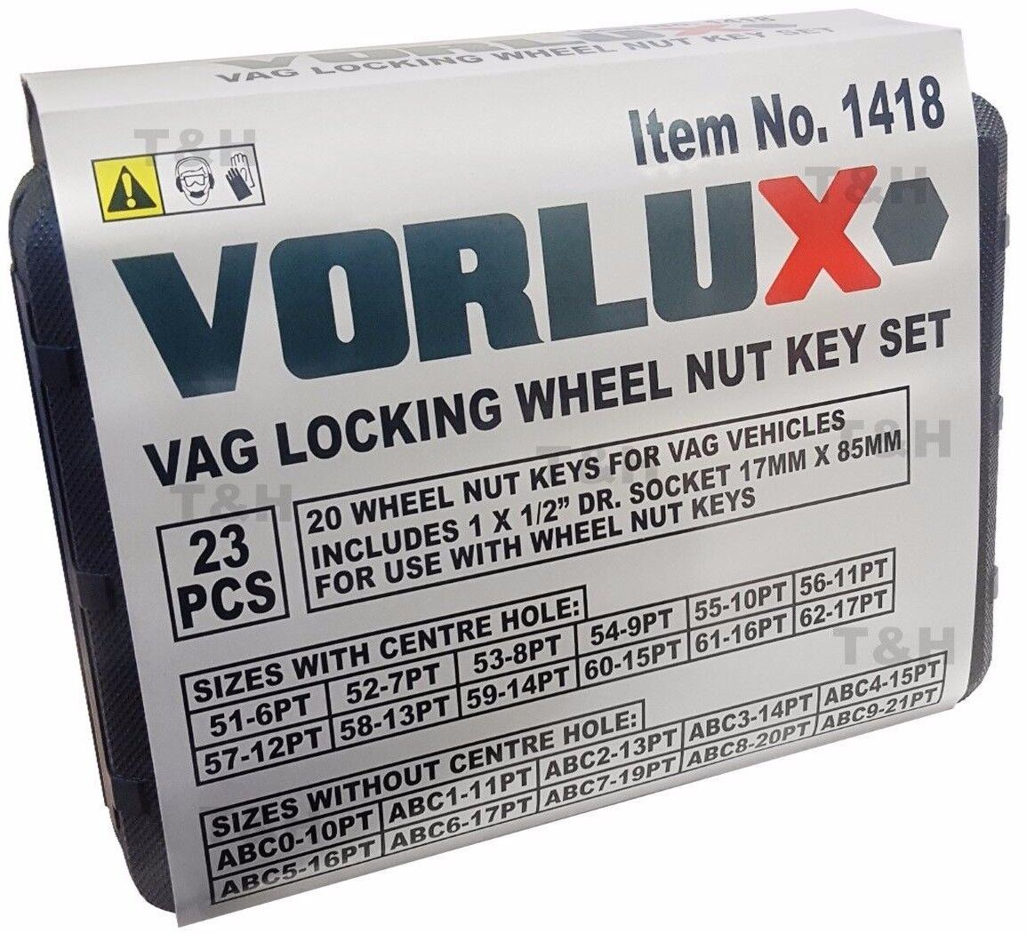US Pro 23 Piece Vag Locking Wheel Nut Set  3457