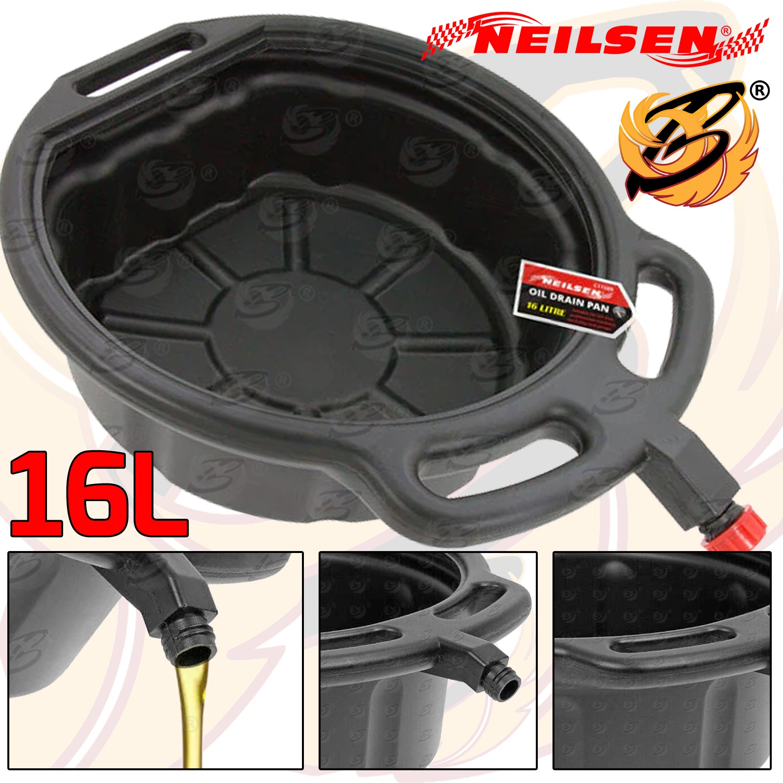 NEILSEN OIL DRAIN PAN - 16 LITRES