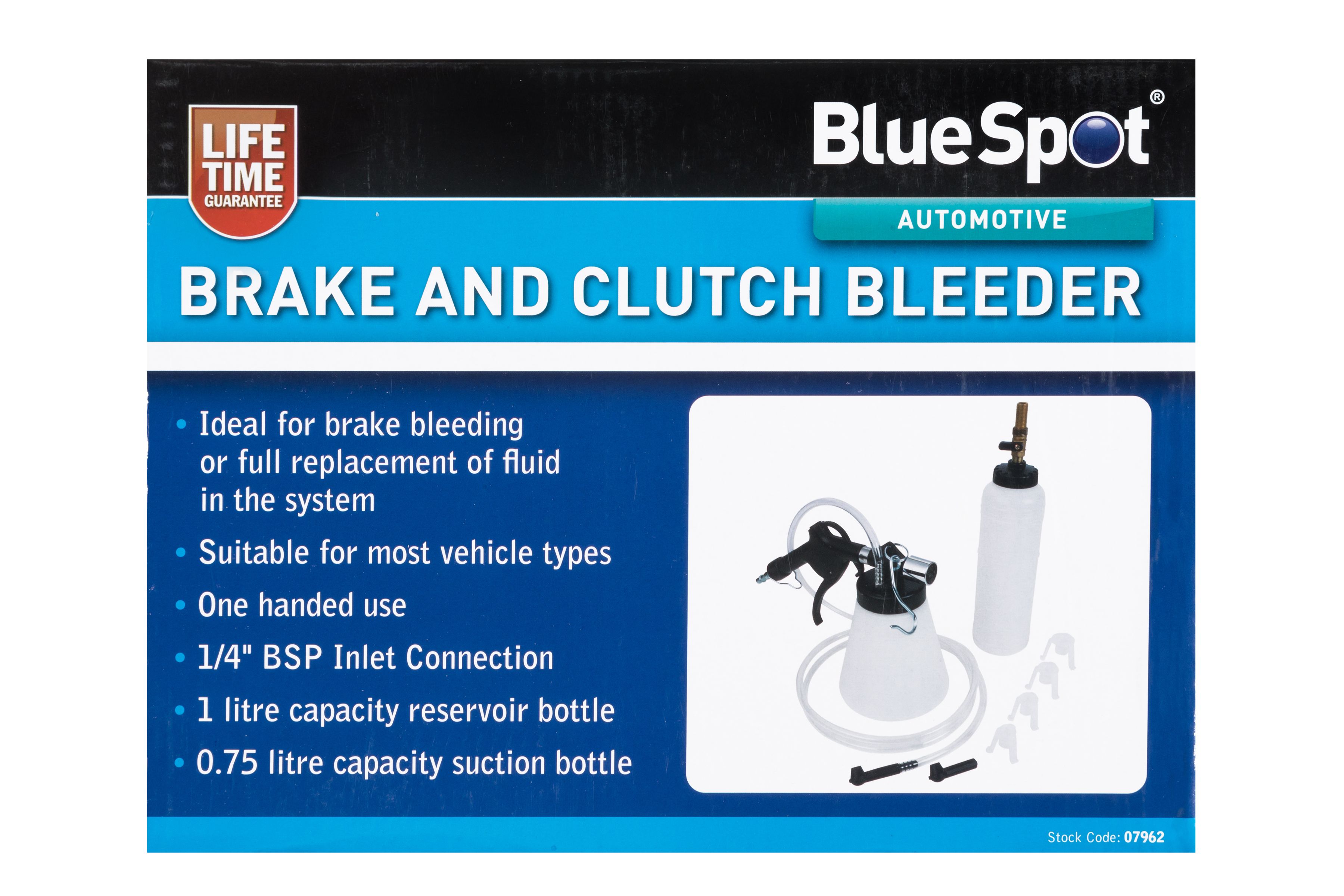 BlueSpot Brake And Clutch Bleeder With A Manufacturers LifeTime Guarantee 07962