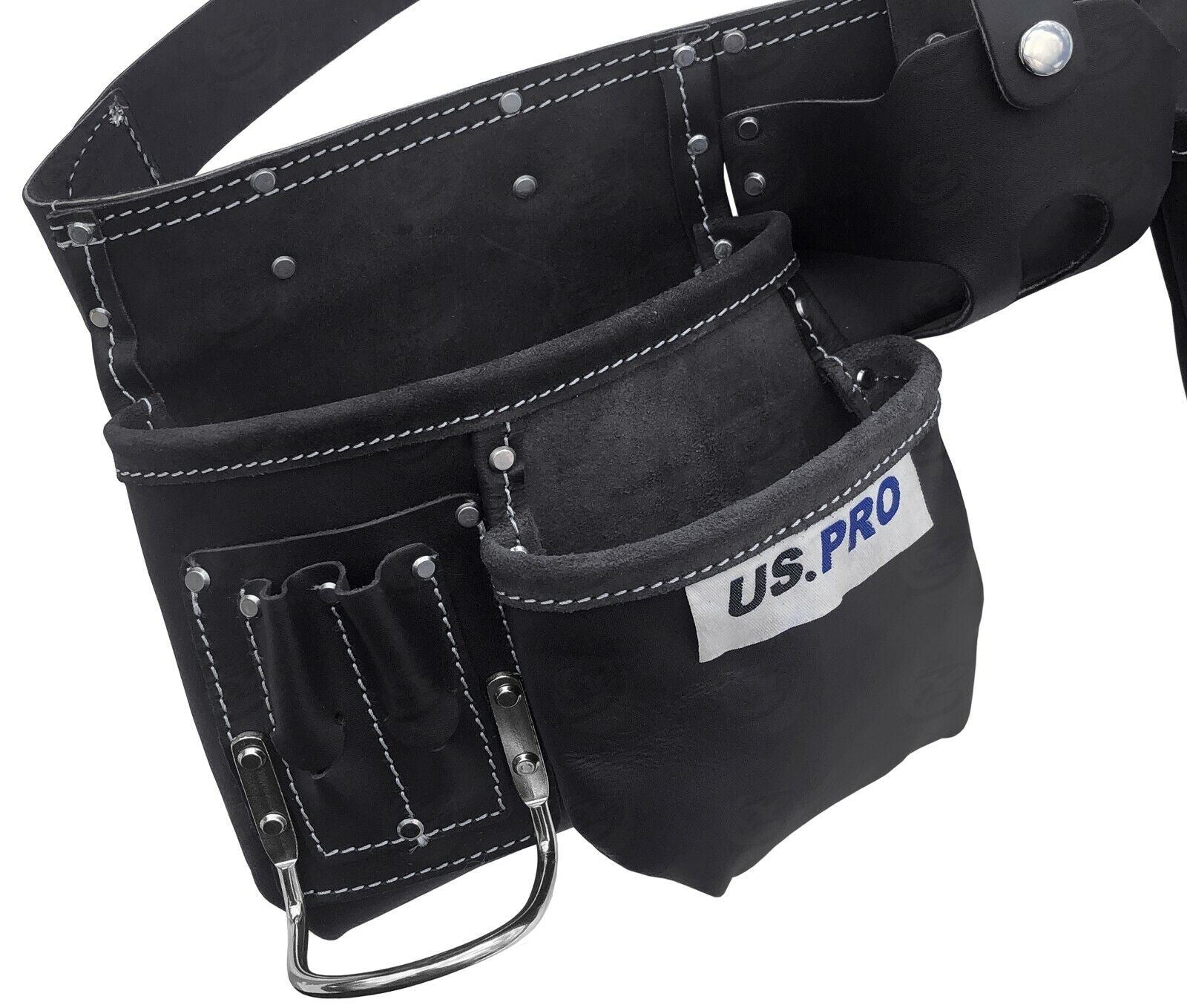 US Pro 11 Pocket Double Leather Work Belt ( 2302 )