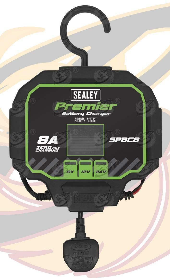 SEALEY 8A FULLY AUTOMATED BATTERY CHARGER