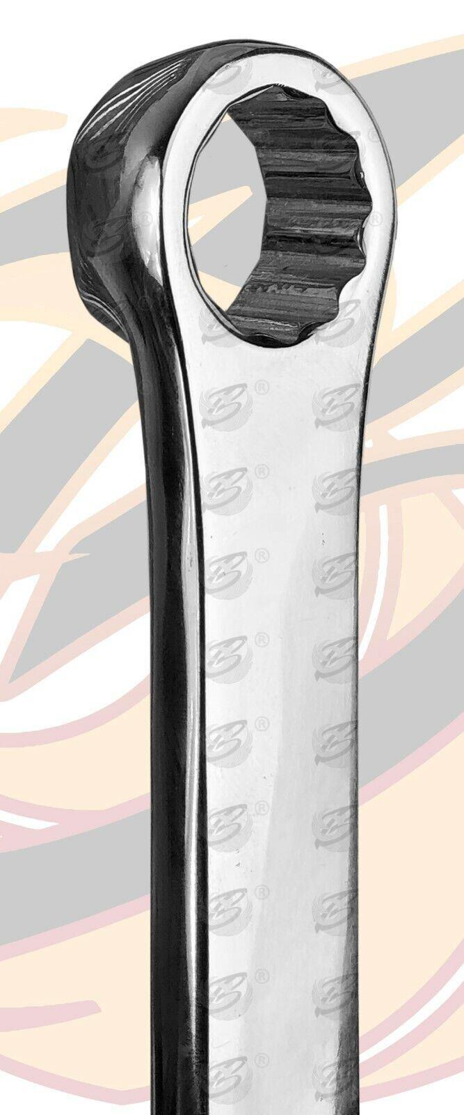 US Pro 10 Piece Extra Long Double Ring Single Gear Ratchet Set  ( 7617 )