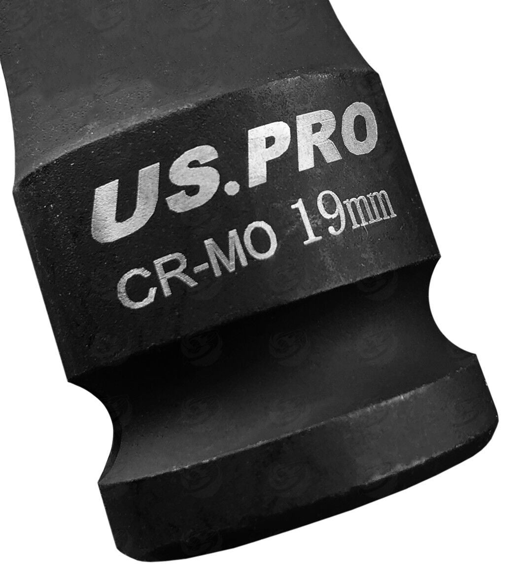 US PRO H19 1/2" DRIVE 78MM LONG IMPACT HEX BIT SOCKET ( SINGLE )