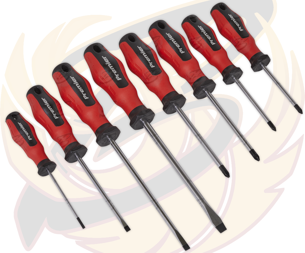 Sealey 8 Piece Magnetic Screwdrivers ( Slotted - PHillips - Pozidrive ) ( AK4331 )