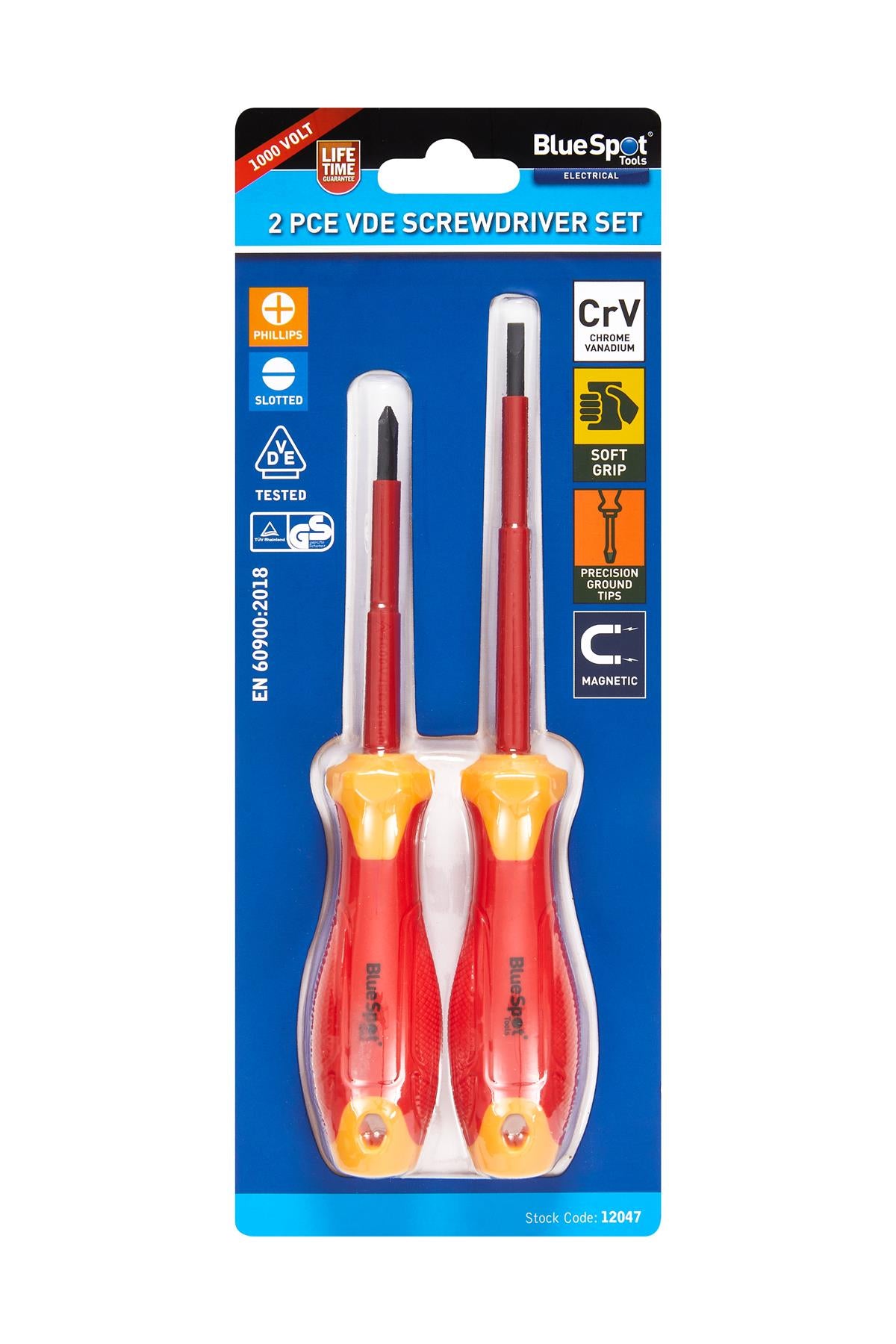BlueSpot 2 Piece VDE Screwdriver Set   12047