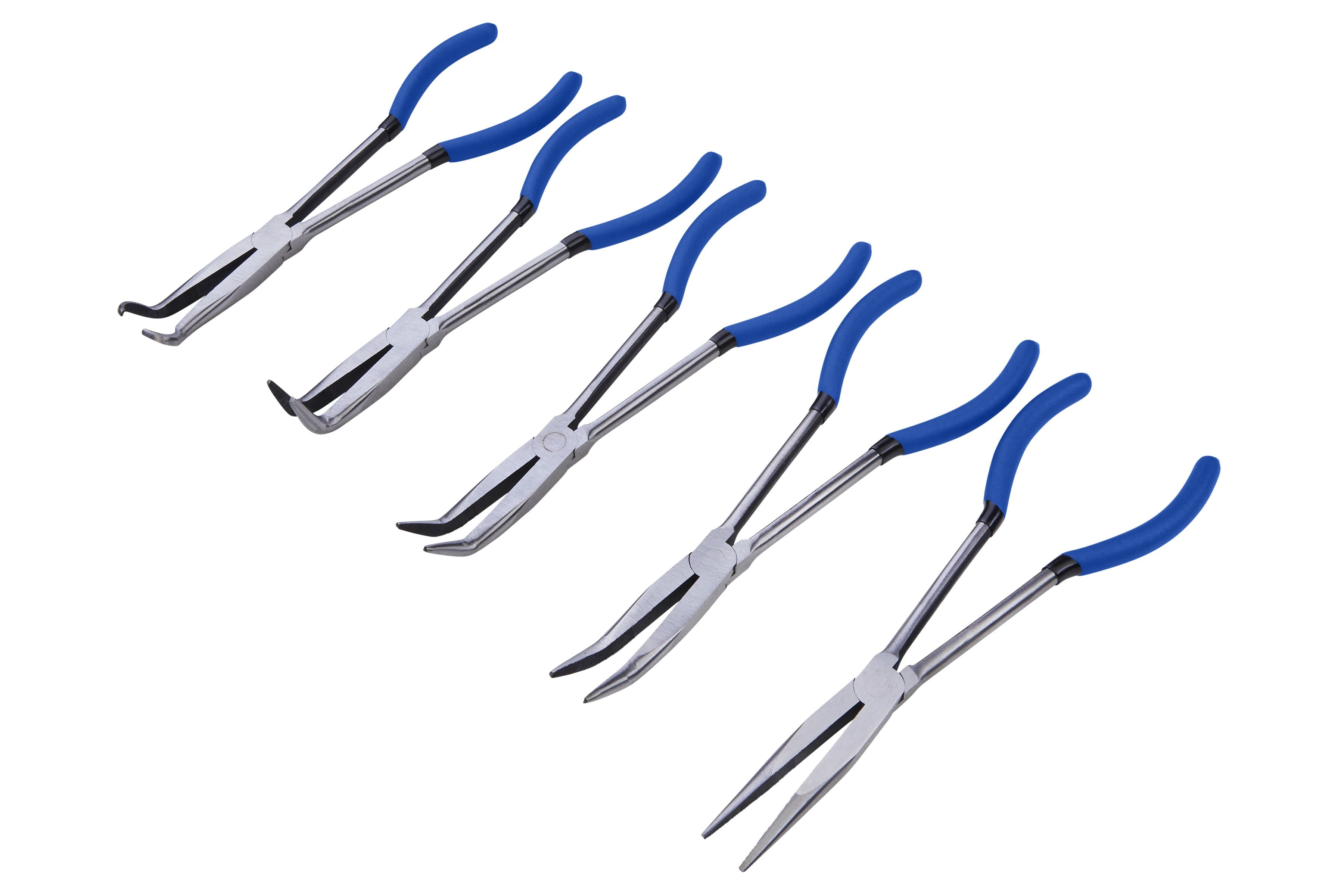BlueSpot 5 Piece 275mm (11") Long Nose Pliers In Wallet With A Manufacturers LifeTime Guarantee 08181