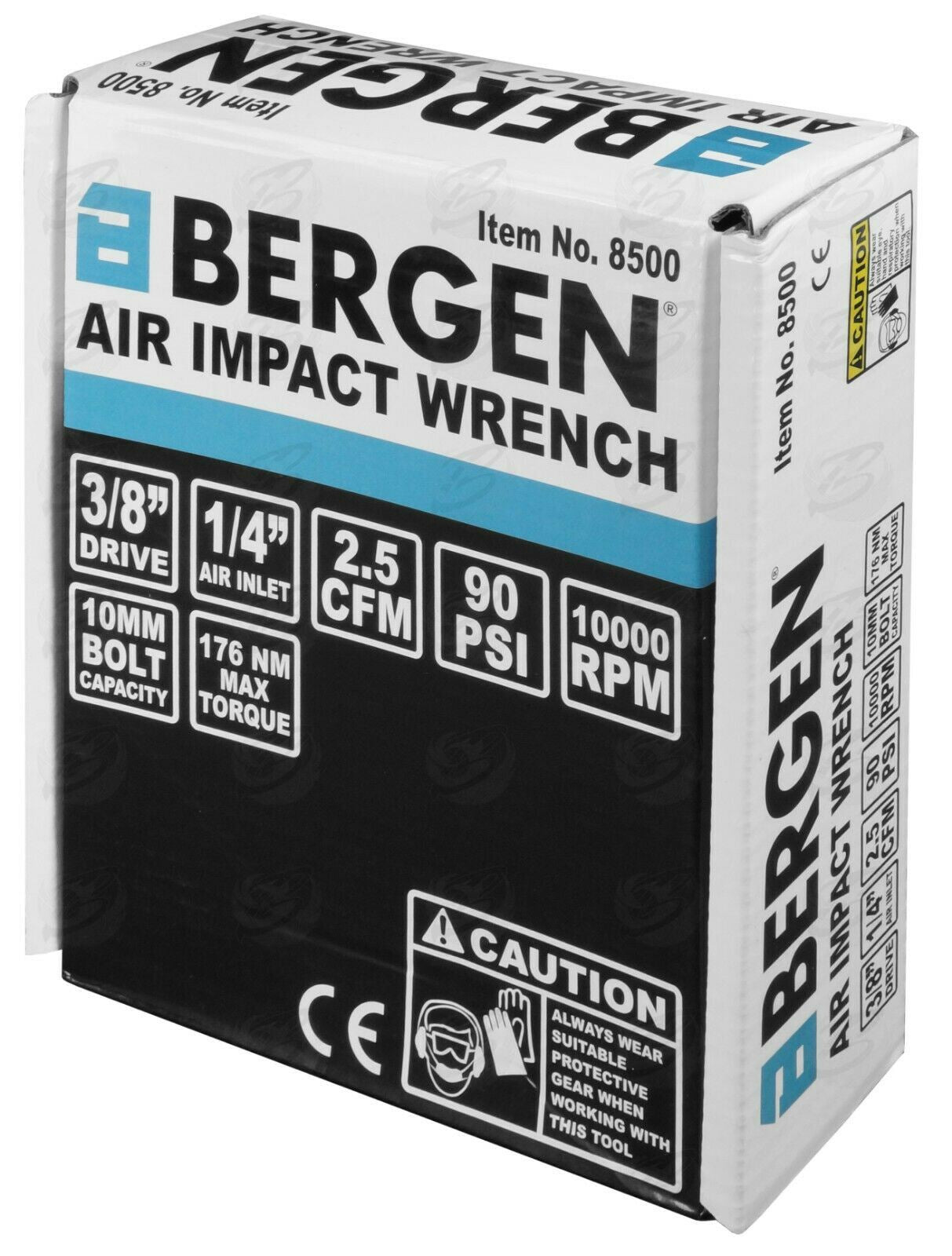 BERGEN 3/8" DRIVE AIR IMPACT WRENCH 176Nm