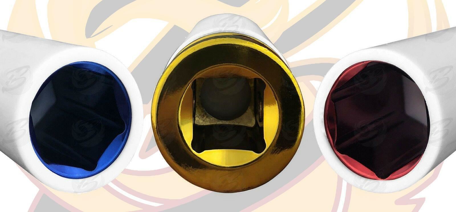 BLUESPOT 18PCS 1/2" DRIVE 6 POINT DEEP IMPACT SOCKETS & EXTENSIONS 10MM - 24MM