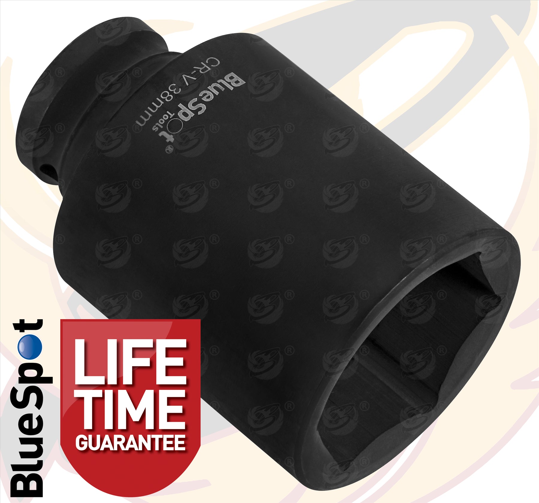 BLUESPOT 38MM 1/2" DRIVE 6 POINT DEEP IMPACT SOCKET ( SINGLE )