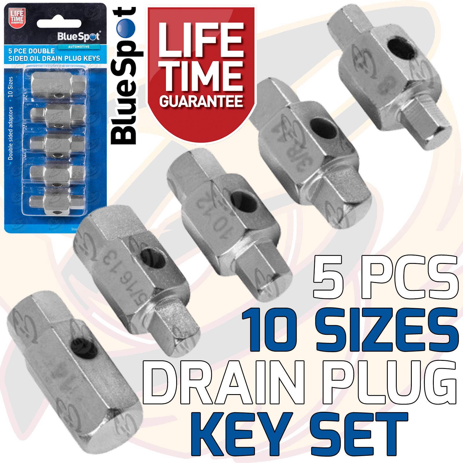 BLUESPOT 8PCS OIL FILTER WRENCH & DRAIN PLUG KEY SET