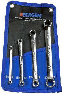 US PRO 4PCS E - TORX SPANNER SET E6 - E24
