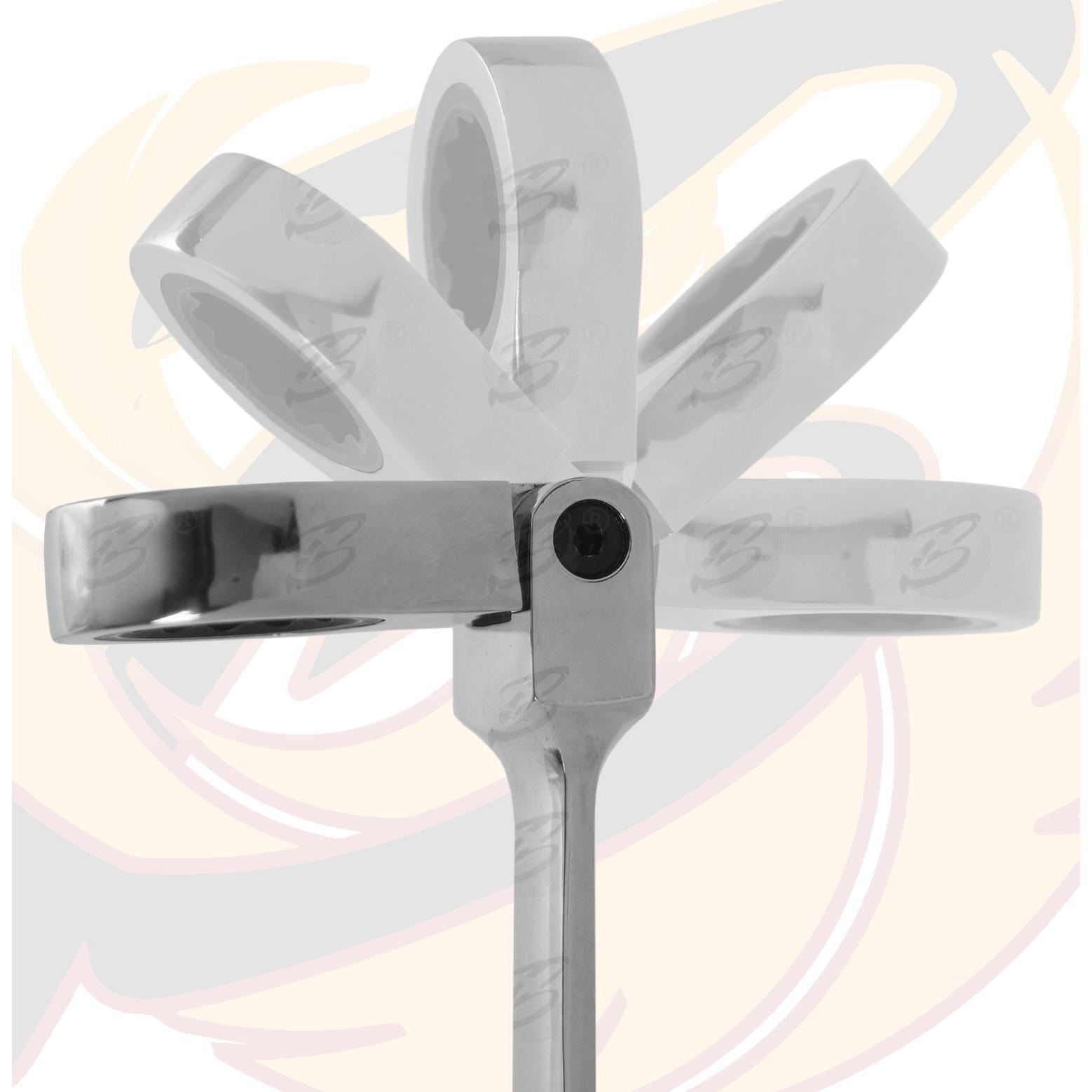 US PRO 12PCS COMBINATION FLEXIBLE RATCHET SPANNER SET 8MM - 19MM