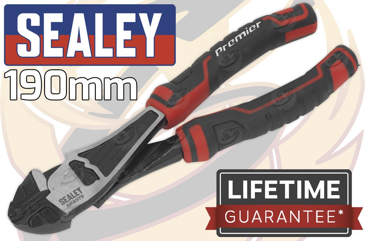 SEALEY HIGH LEVERAGE 190MM SIDE CUTTING PLIERS