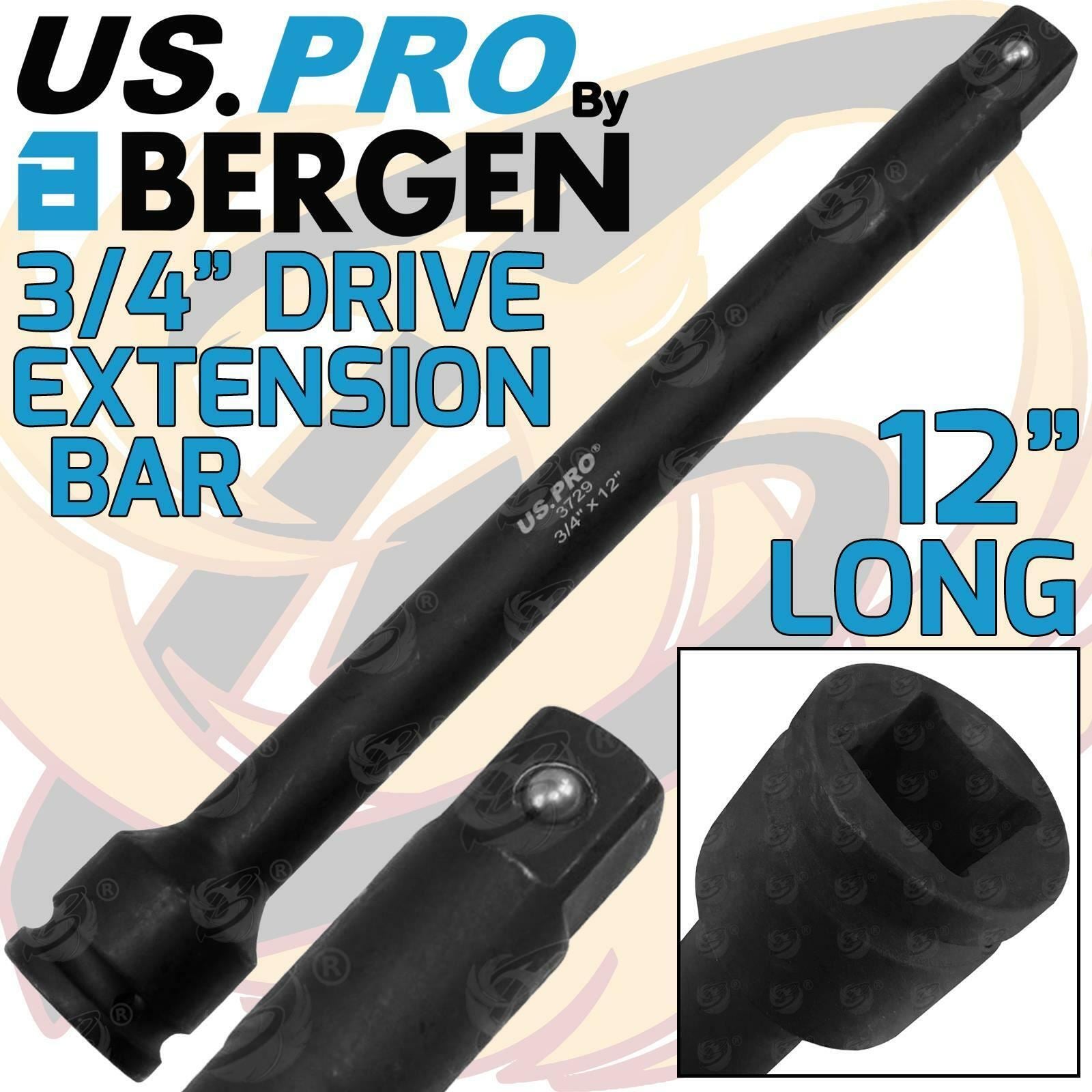 US PRO 3/4" DRIVE 12" LONG IMPACT EXTENSION BAR