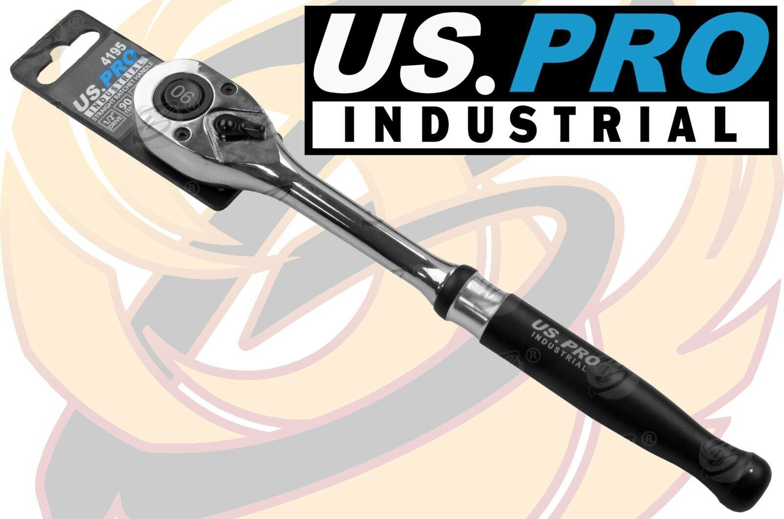 US Pro Industrial 1/2" Drive 90 Tooth Ratchet Handle  4195 / 4217