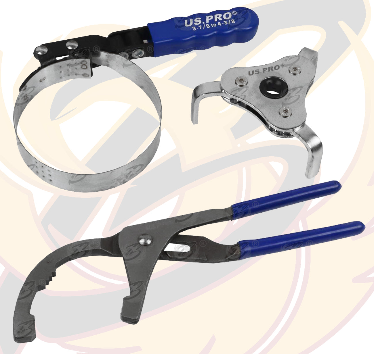 US PRO 8PC OIL FILTER TOOL KIT
