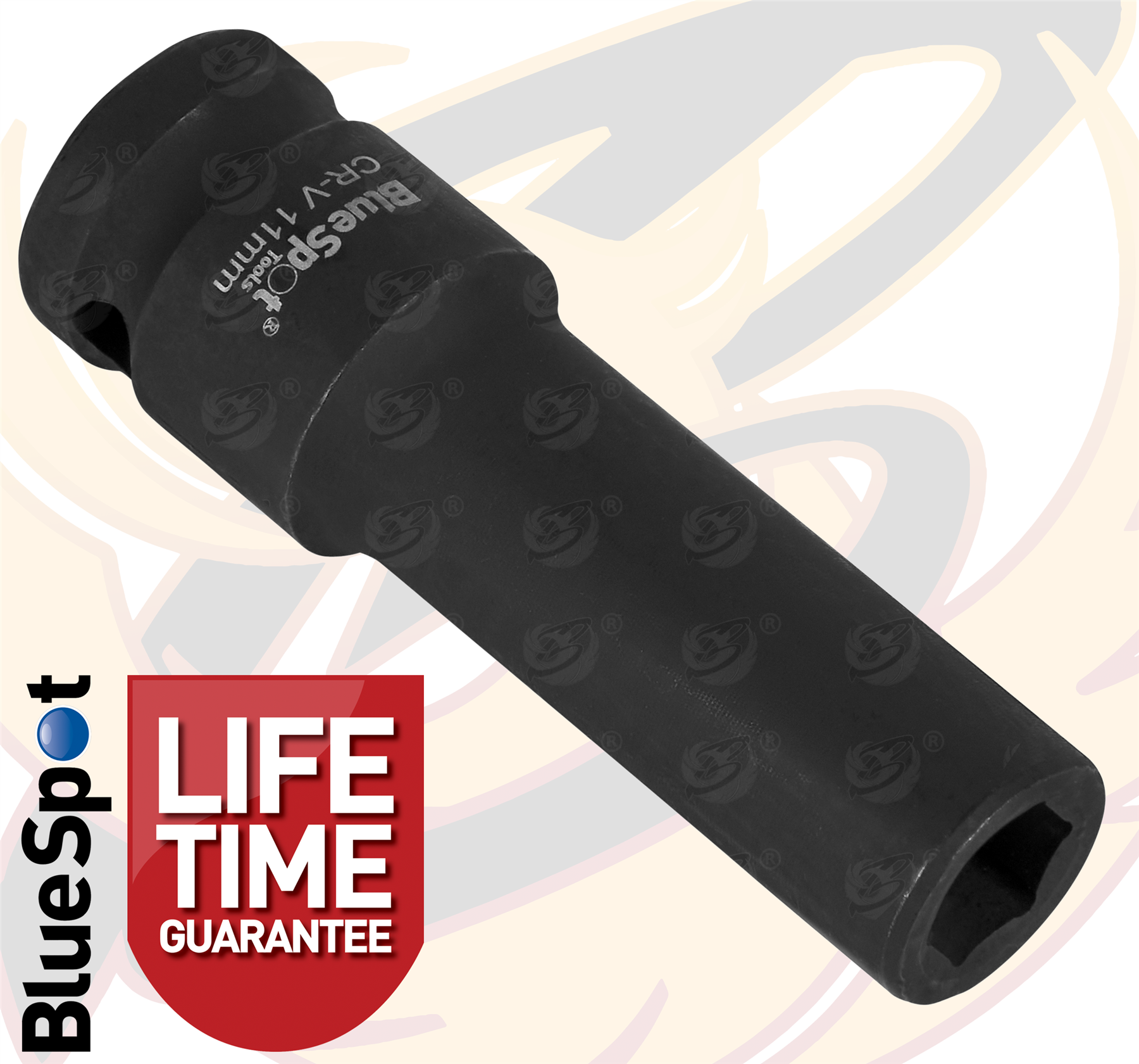 BlueSpot 11mm 1/2" Drive 6 Point Deep Impact Socket ( Single ) ( 01654 )