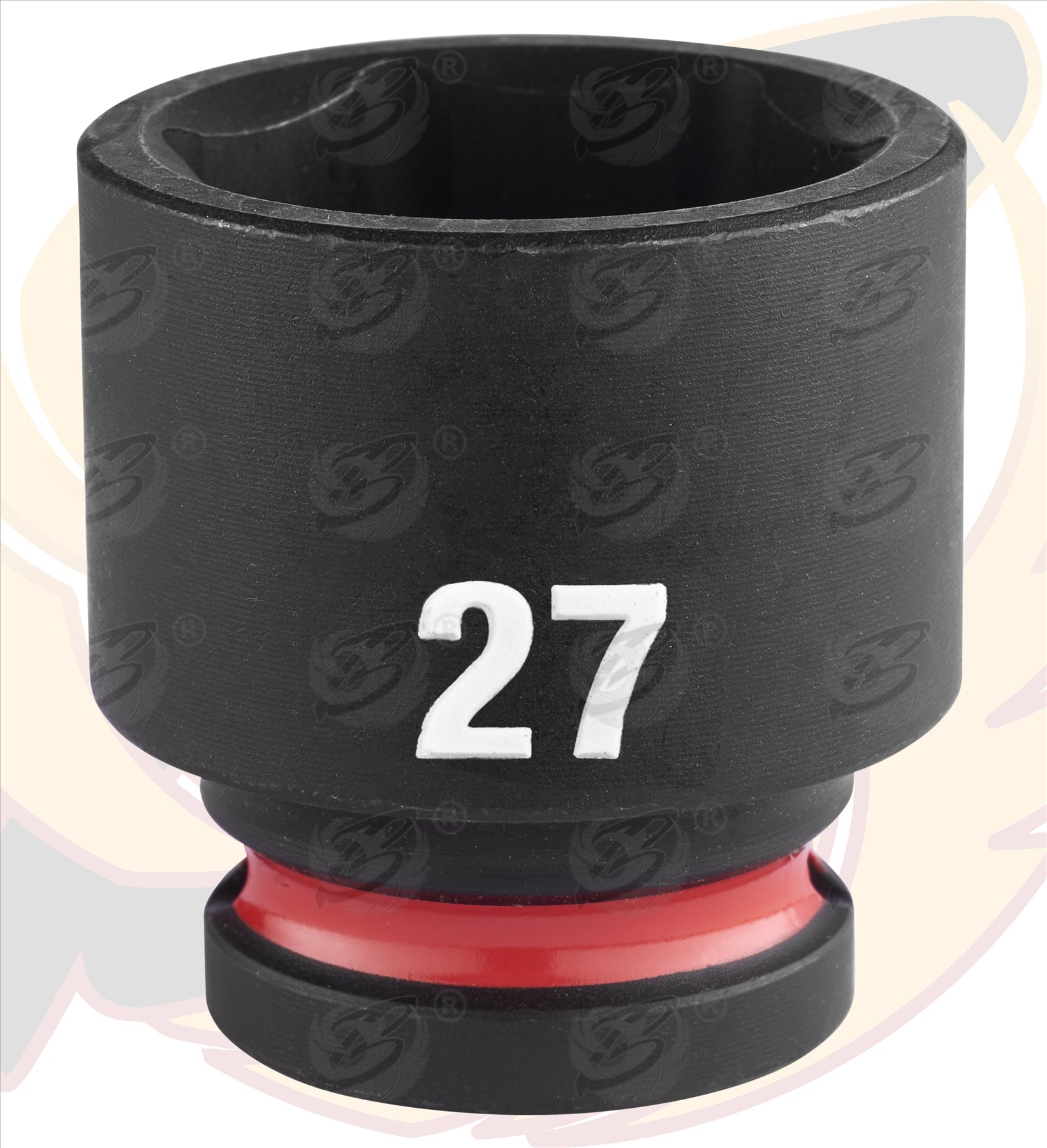 MILWAUKEE 27MM 1/2" DRIVE 6 POINT SHALLOW IMPACT SOCKET ( SINGLE )
